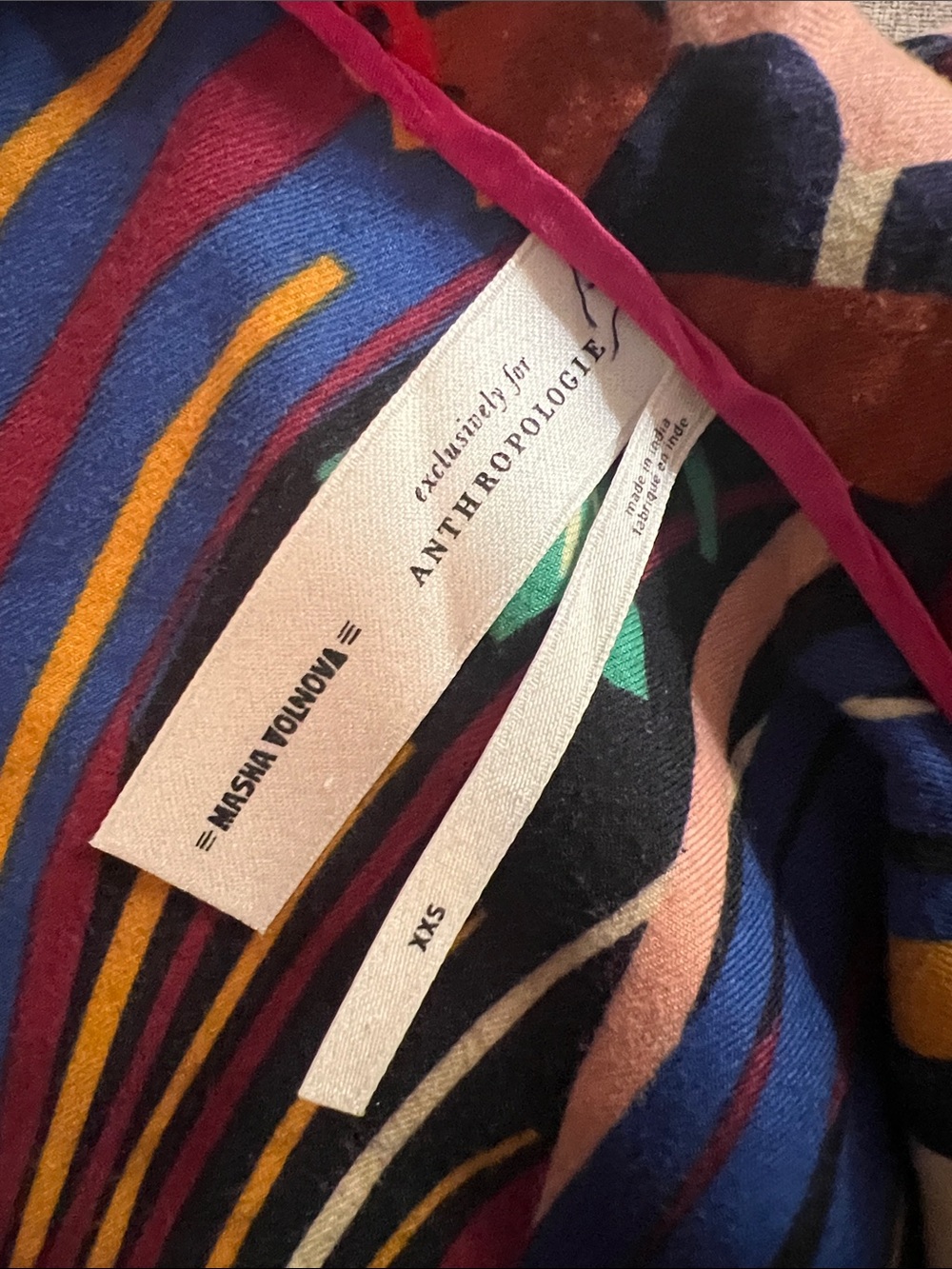 $78 Retail Anthropologie Masha Volnova Lounge Pajama Top Size XXS - Picture 6 of 9